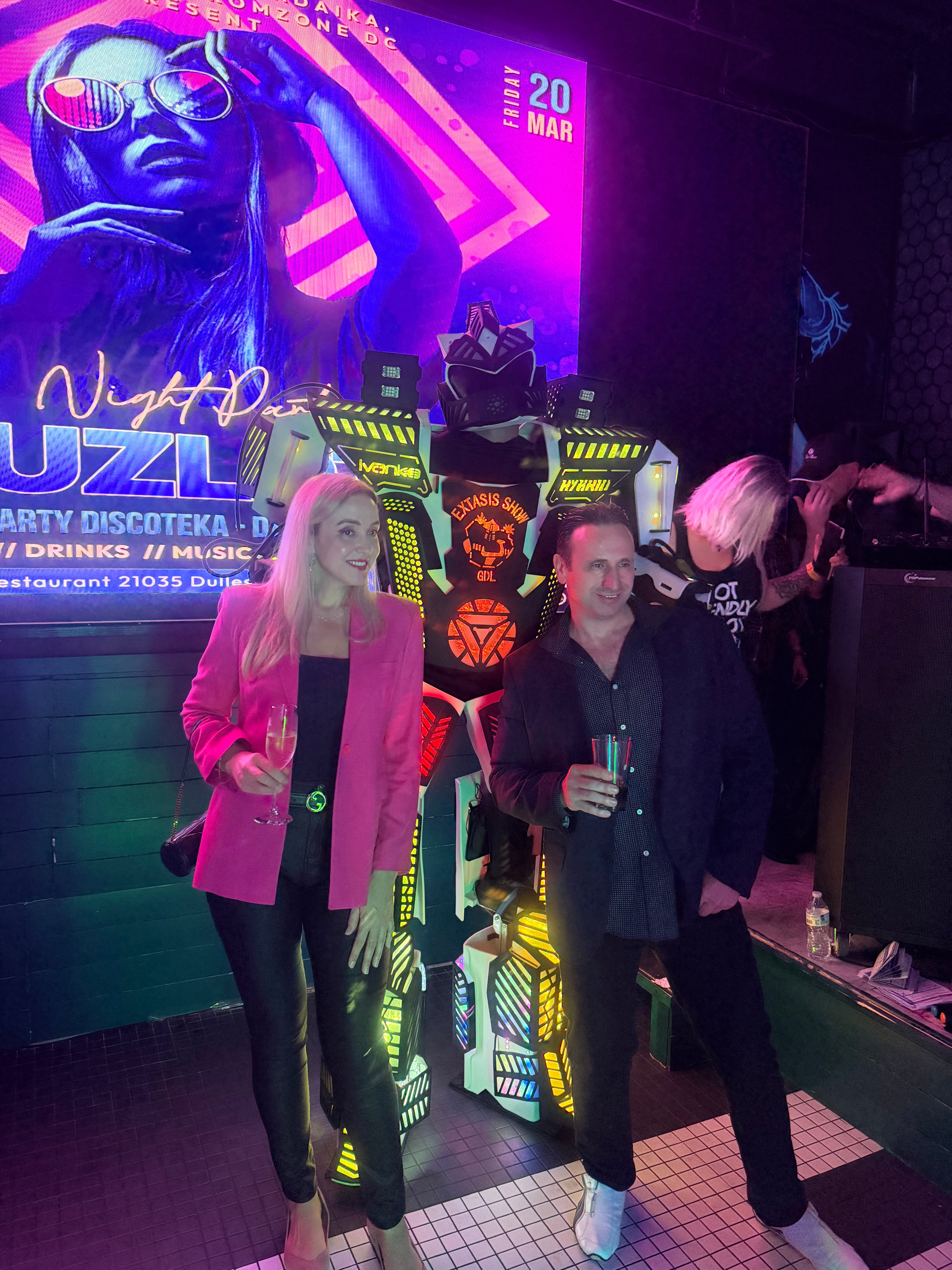 Rent Our Led Party Robot