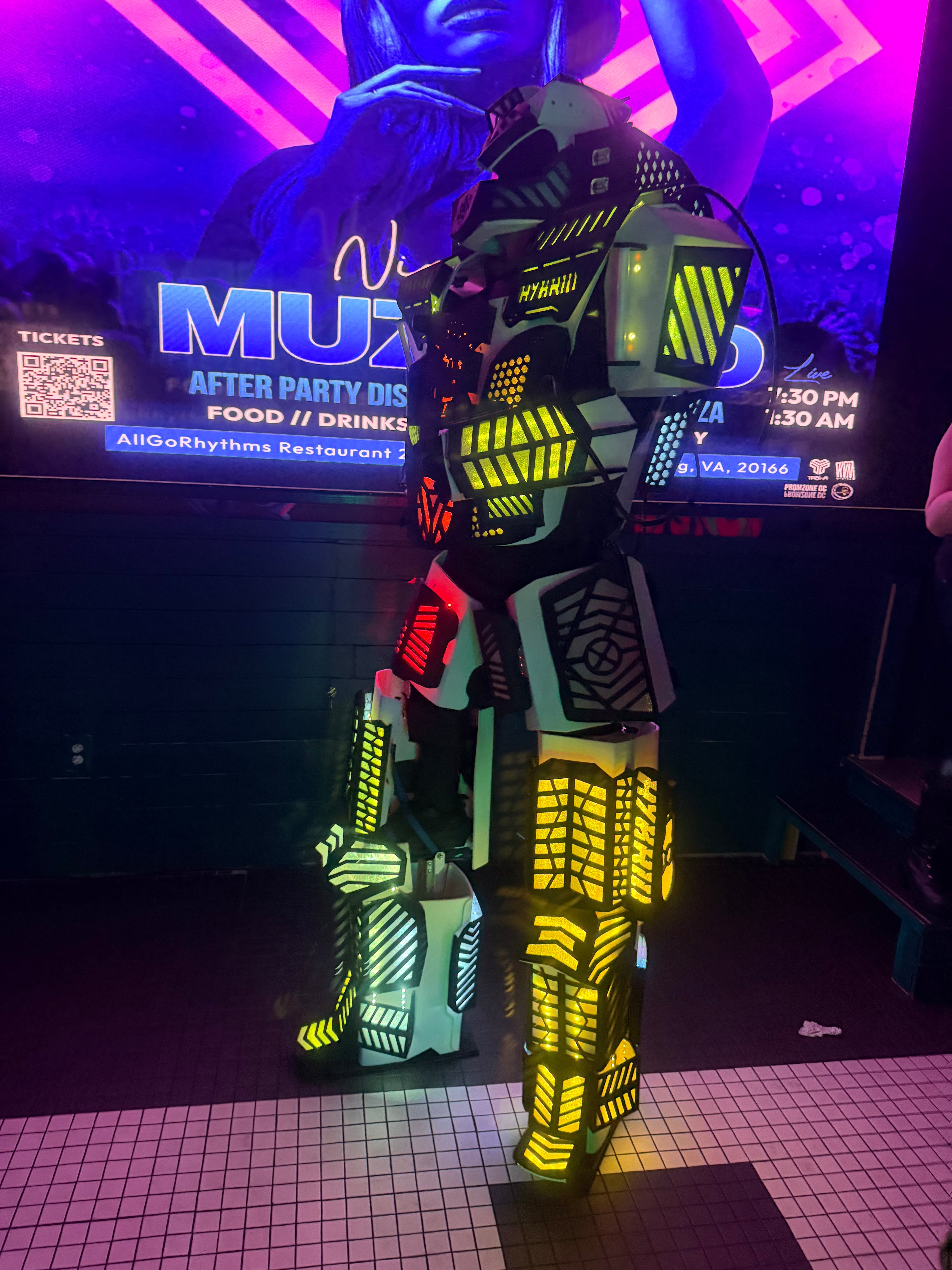 Rent Our Led Party Robot